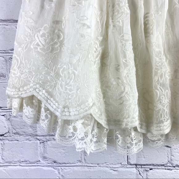 Abercrombie & Fitch lace chiffon shirt size M - Picture 4 of 7